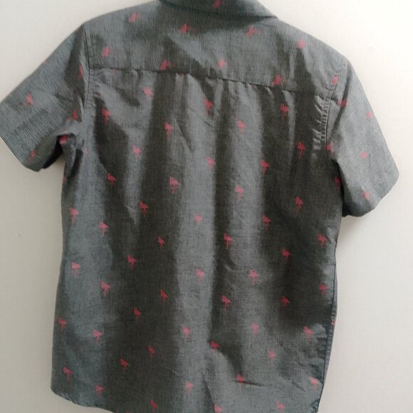 "Molokai Surf Co., Older Boys/Smaller Man's, Flamingo, Short Sleeved, Button Top - Picture 6 of 6
